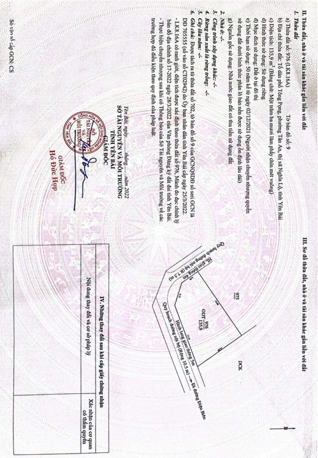 Chỉ từ 1.4 tỷ sở hữu ngay 1 Lô đất nền dự án Golden Field Nghĩa Lộ Yên Bái